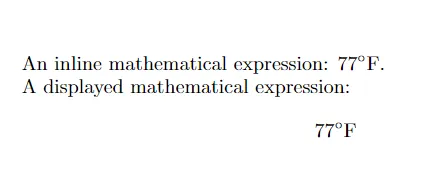 Degree Fahrenheit Symbol