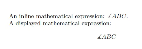 Measured Angle Symbol