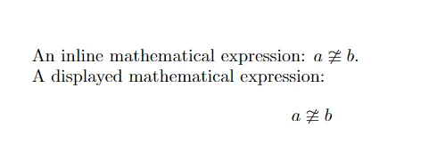 Not Congruent Symbol